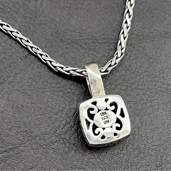 🟦SALE🟦 Effy 18k gold sterling silver checkerboard cut amethyst necklace - Picture 7 of 12